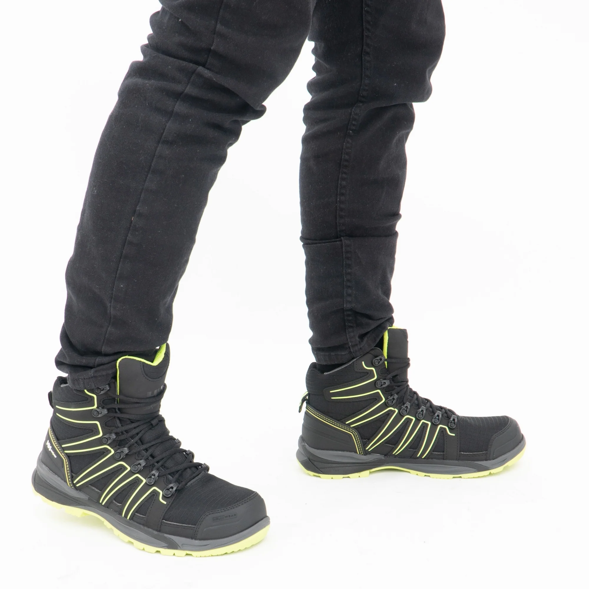 Helly Hansen ADDVIS MID Mens Safety Boots Black/Yellow - Image 2